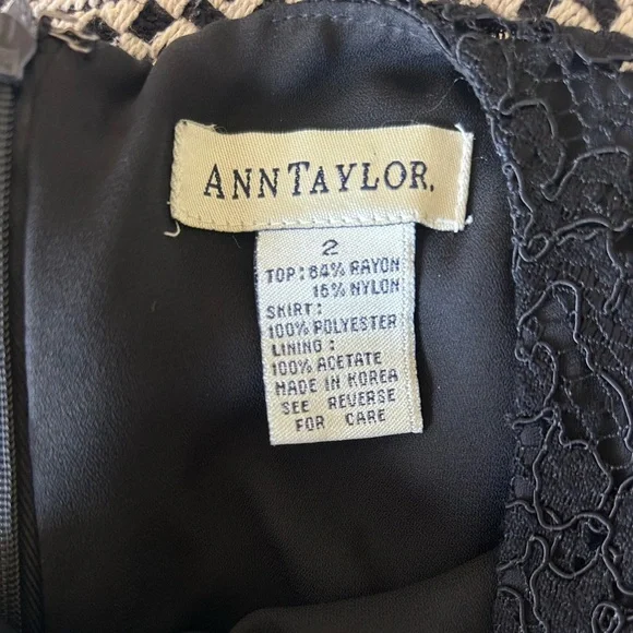 Ann Taylor Layered Black Sleeveless Dress - Picture 4 of 4